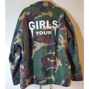 Sorella Womens Camo Jacket Oversized Small (Fits To L) Girls Tour Zip Snap Tie